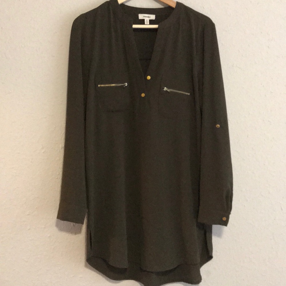 Olive green tunic